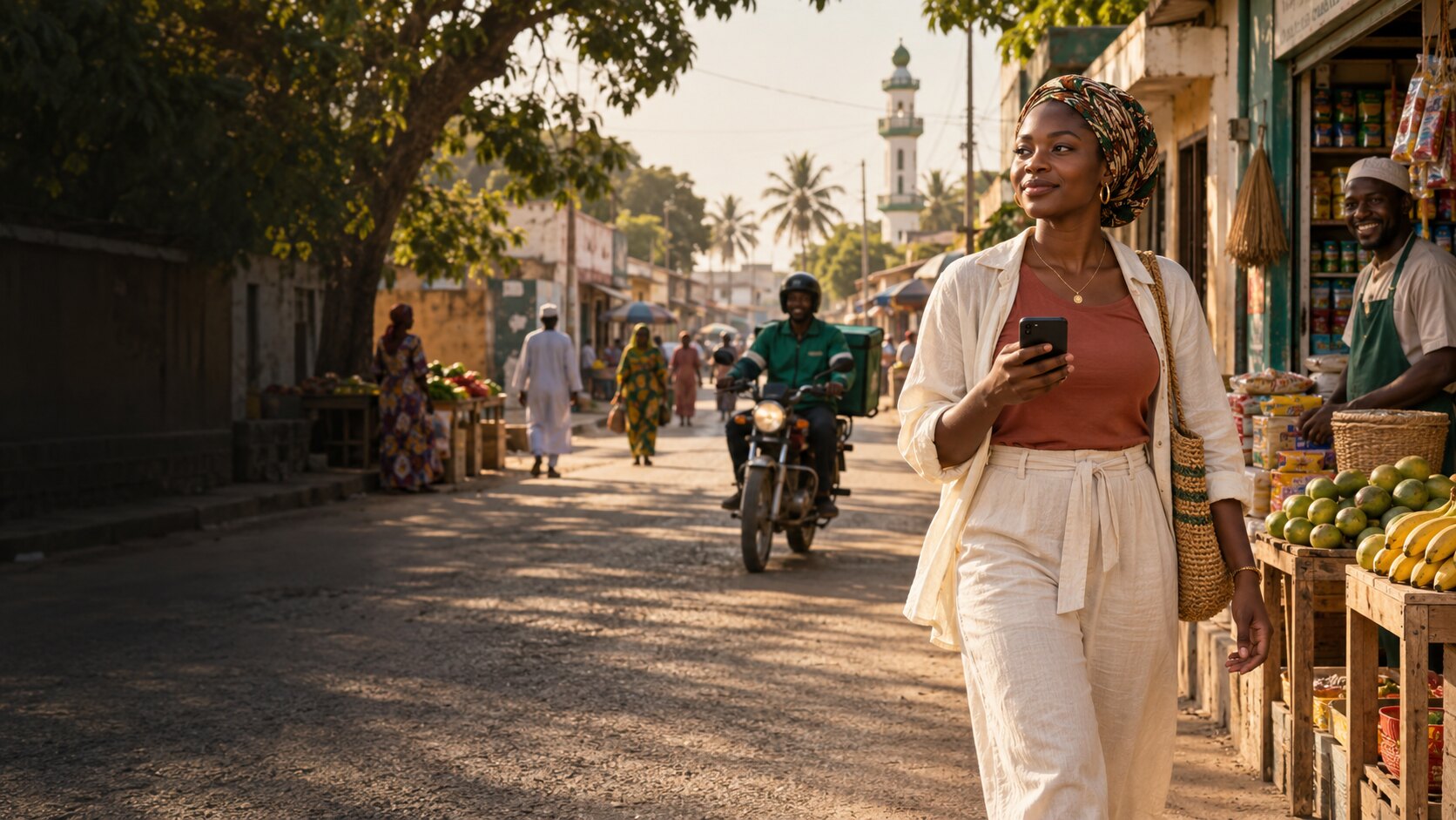 Everyday local life and commerce in The Gambia